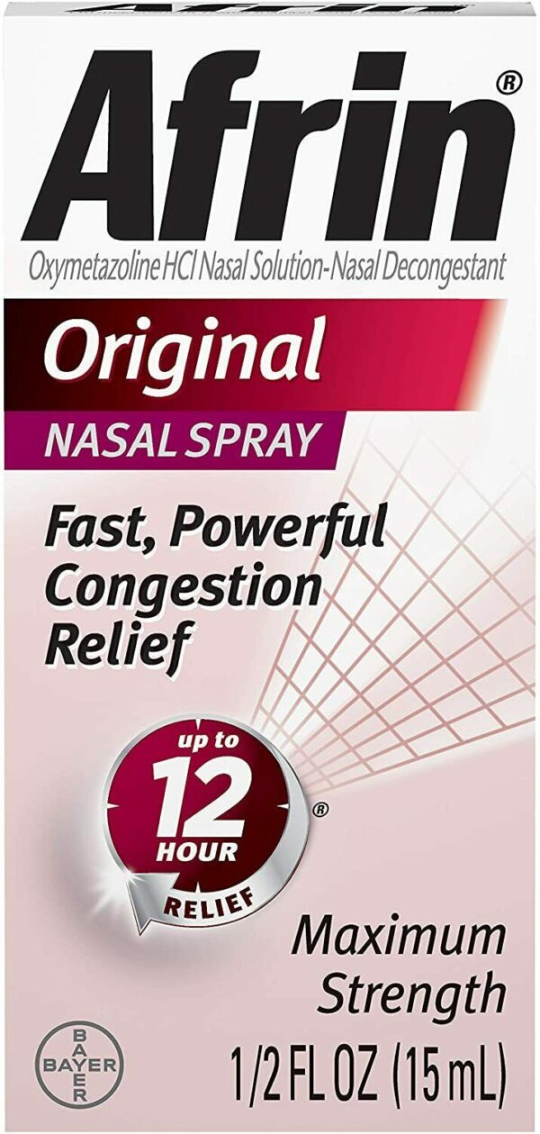 BOX AFRIN NASAL SPRAY .5 OZ 12CT