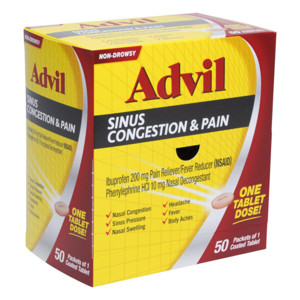 50ct ADVIL SINUS CONGESTION 50ct